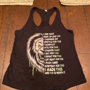 I did not wake up like this workout tank